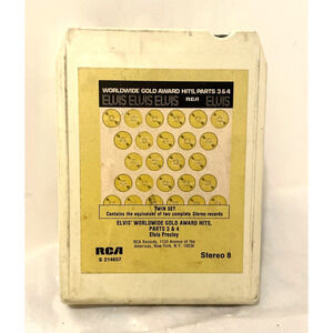 ELVIS PRESLEY 1978 Worldwide Gold Award Hits 8 Track Tape RCA S 213690 Vintage